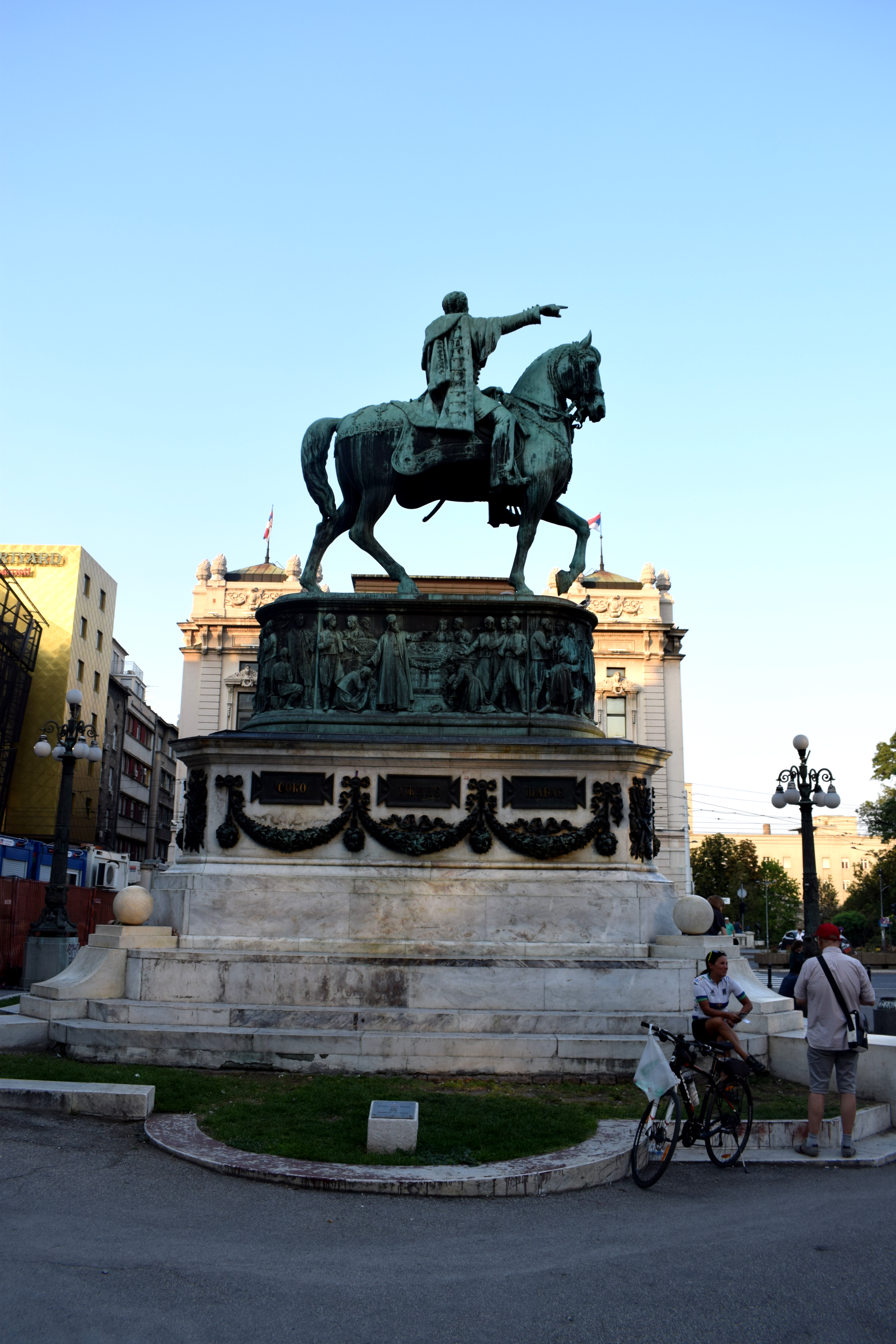 Prince Mihailo Statue in Belgrade, Serbia (Beograd, Srbija) 