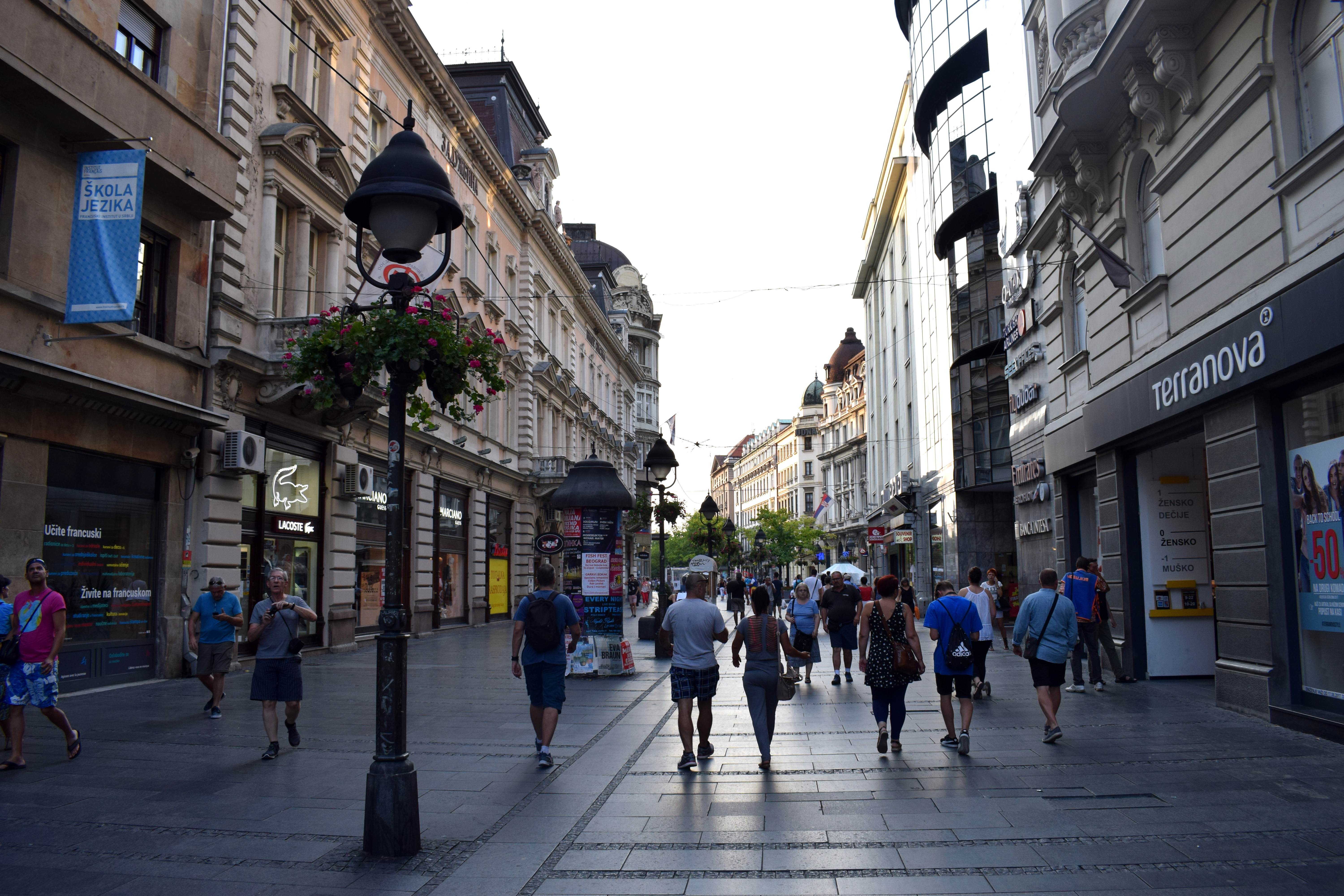 Knez Mihailova Street in Belgrade, Serbia (Beograd, Srbija) 
