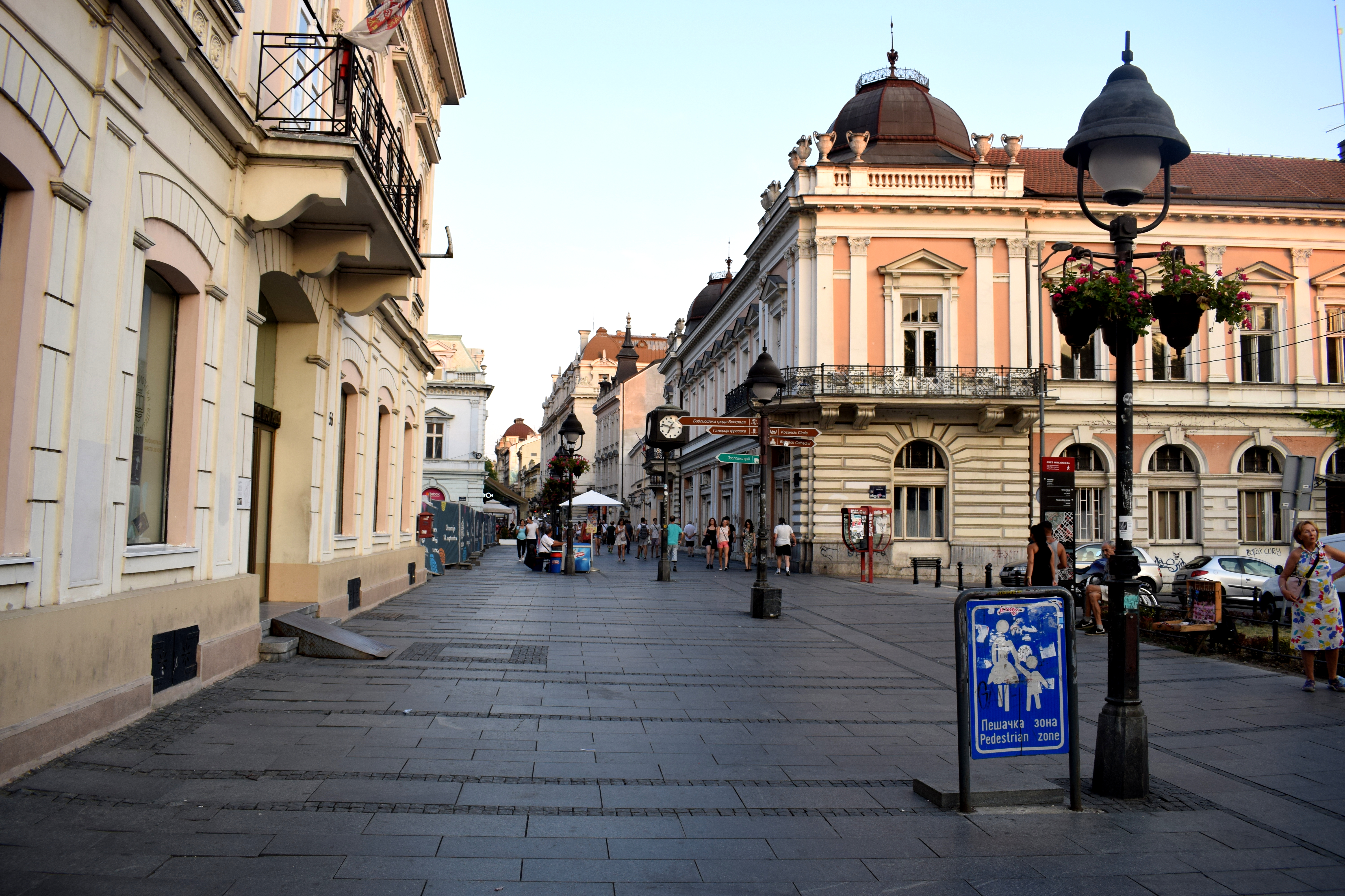 Late Afternoon on Knez Mihailova Street in Belgrade, Serbia