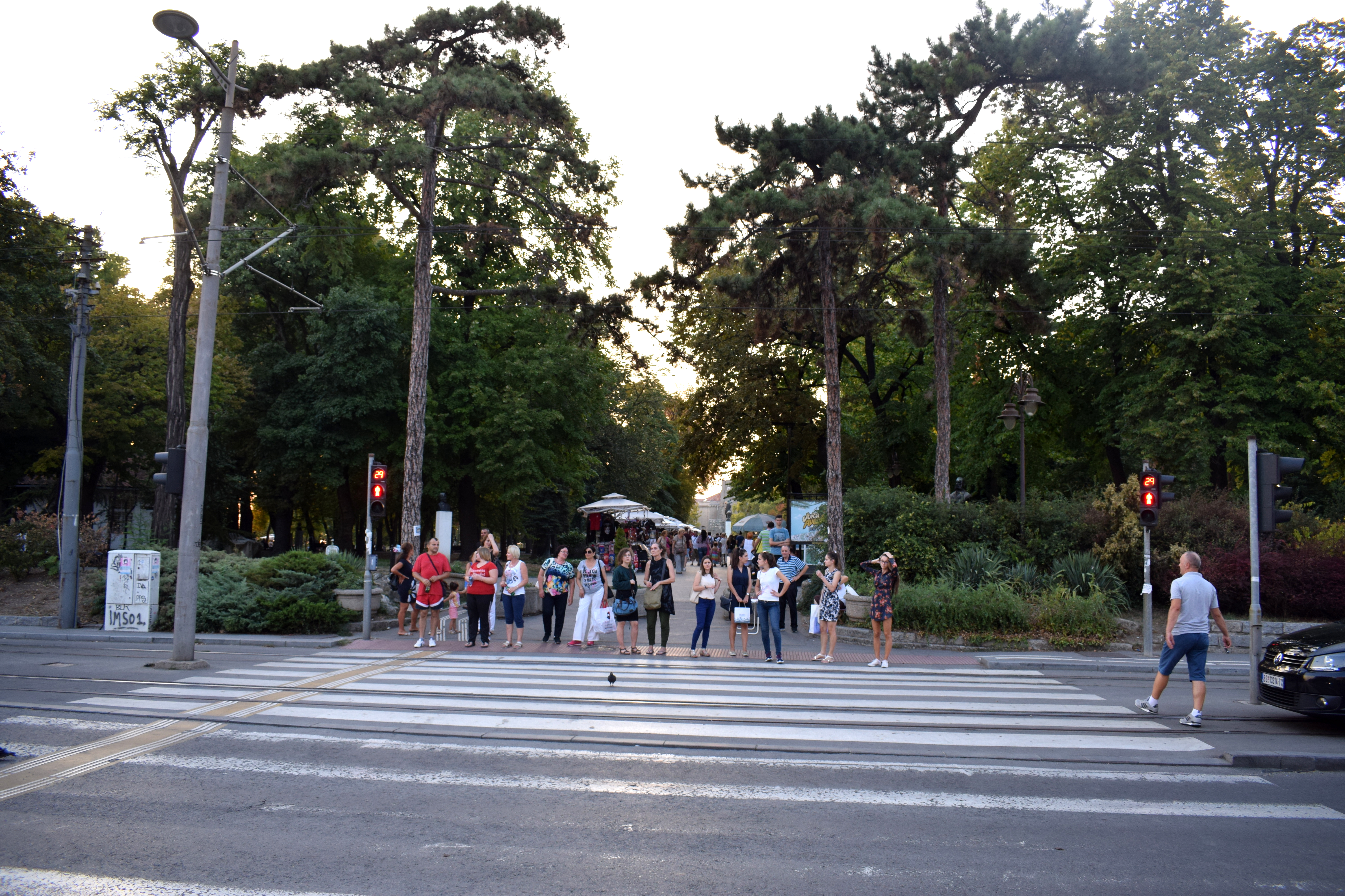 Entrance to Kalemegdan Park in Belgrade, Serbia