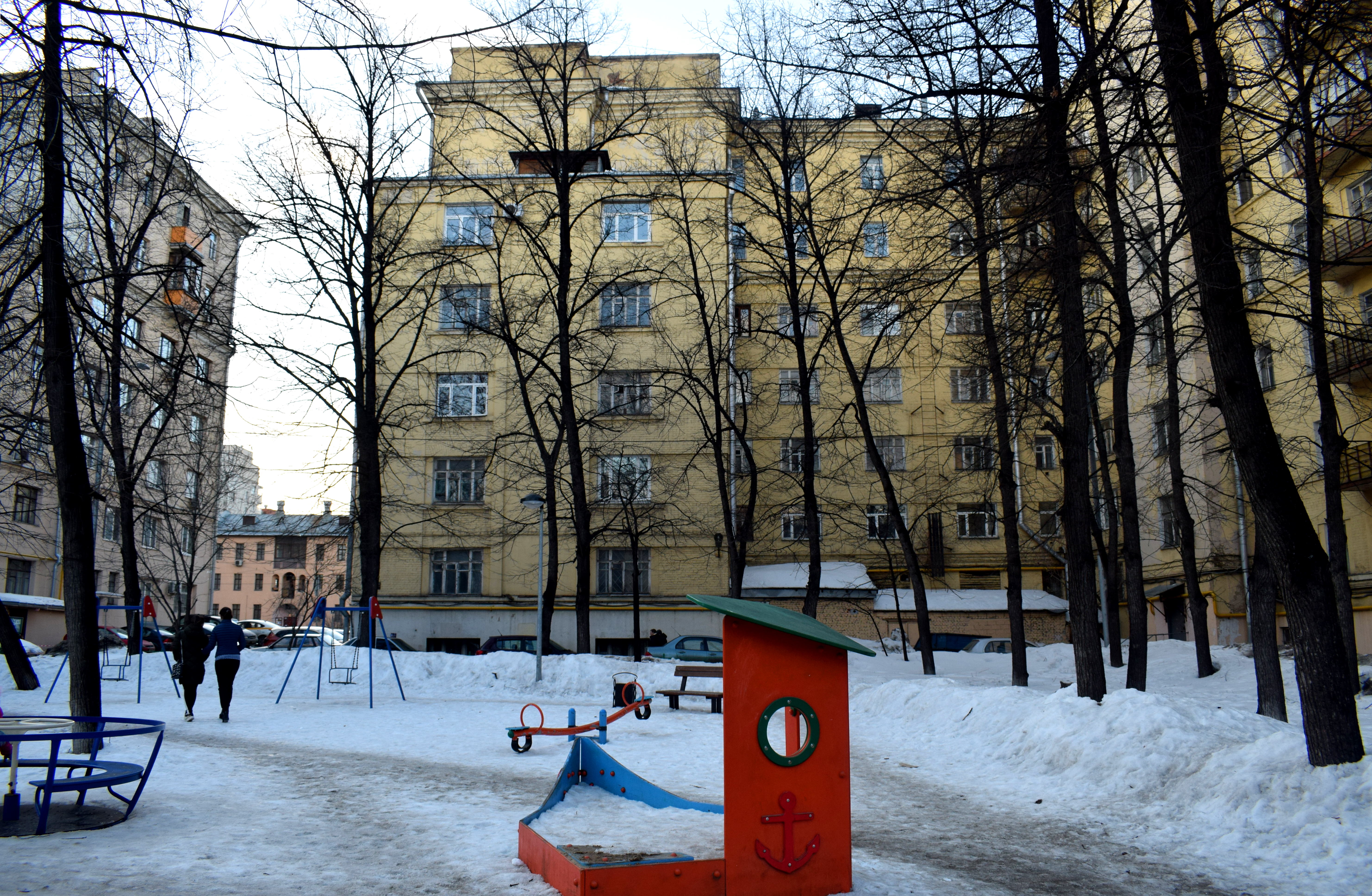 Moscow Destruction Buildings Renovation Русаковская