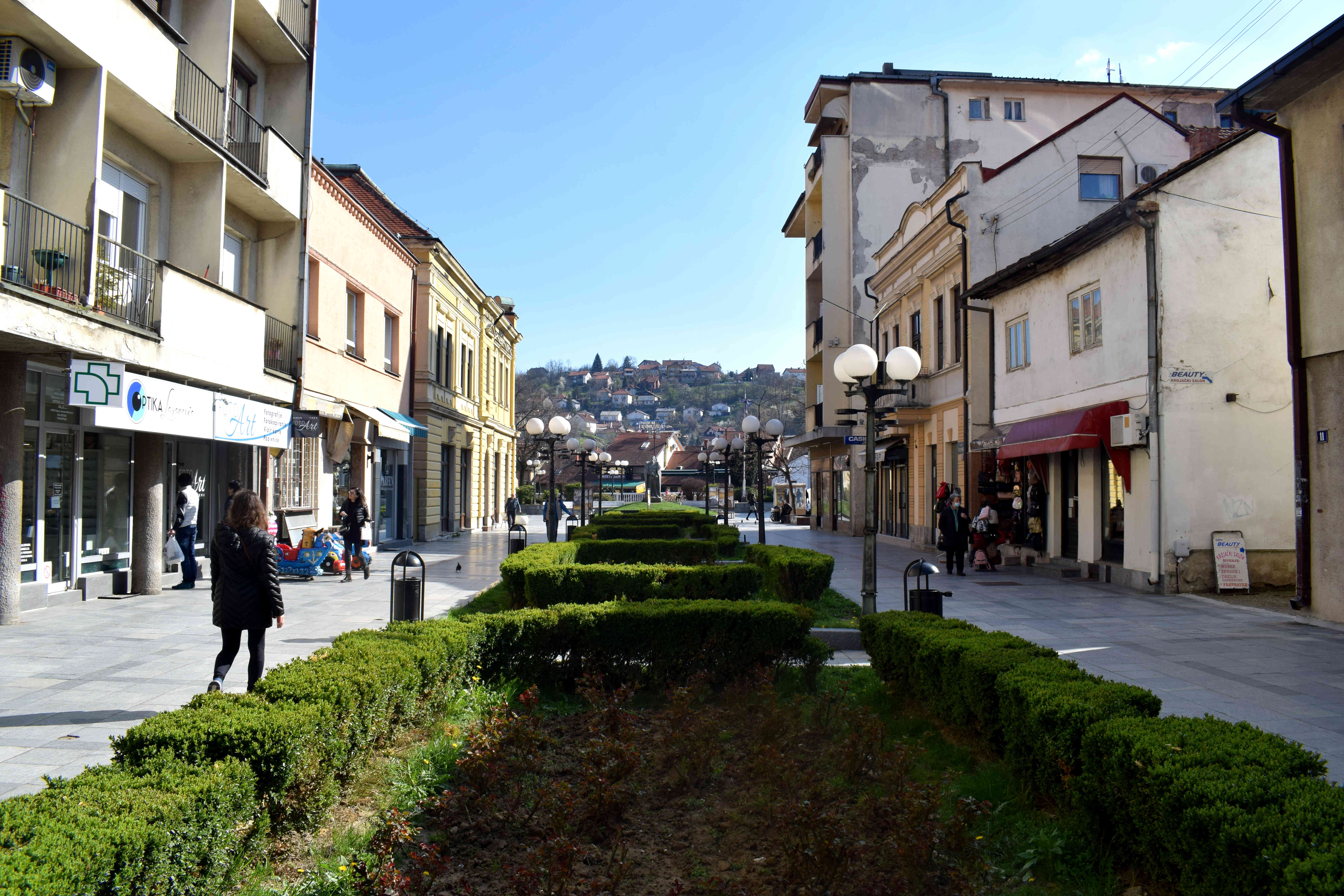 valjevo centar pesacka zona